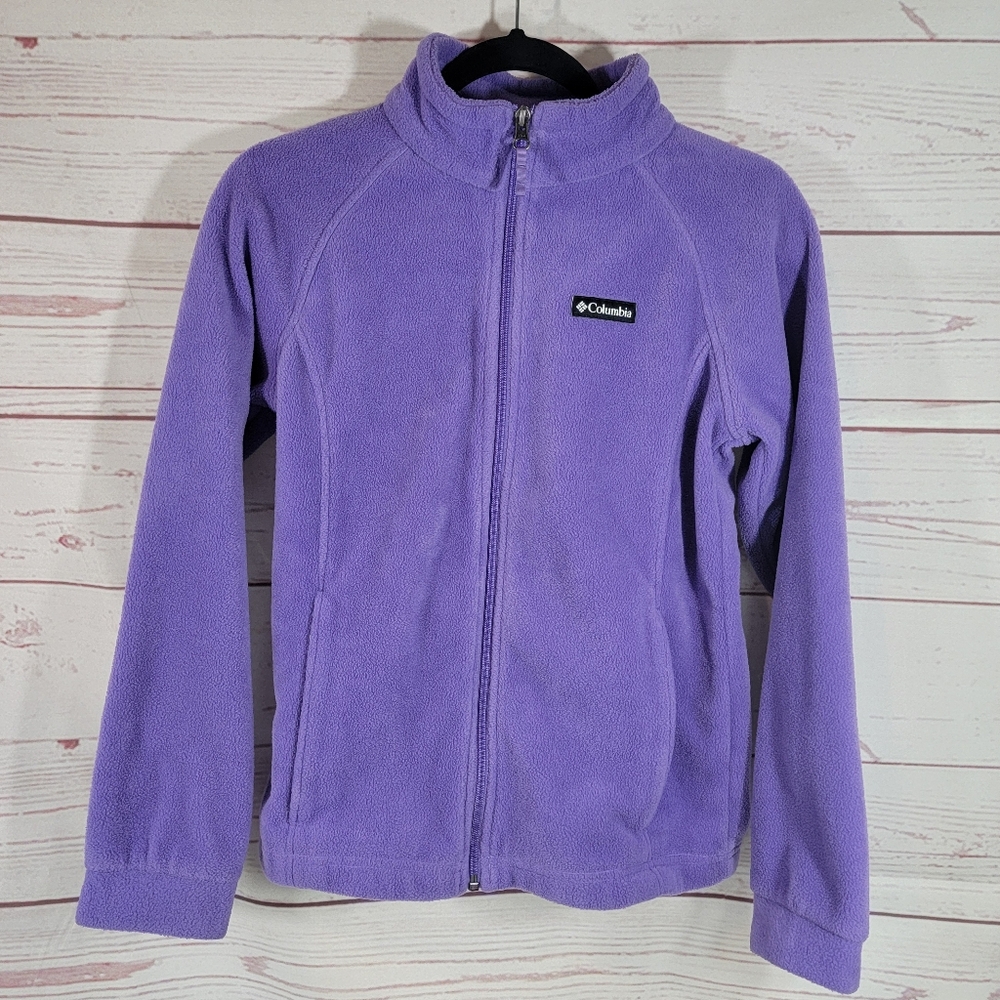 Columbia Purple Fleece Jacket Youth L